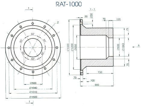 Обойное причальное приспособление RAT-1000