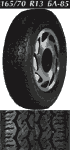 Автошина 165/70 R13 БЛ-85
